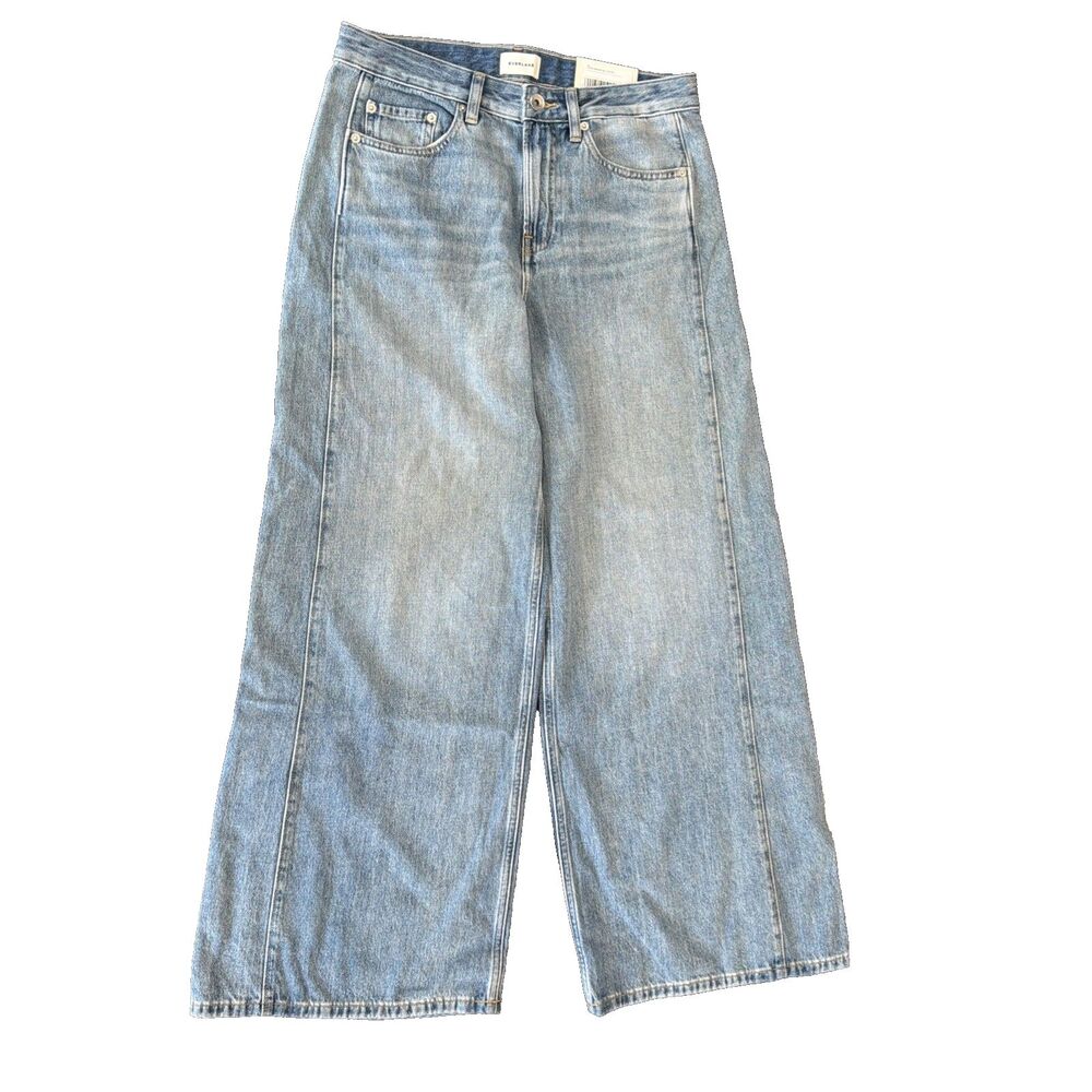 NWT Everlane The Paneled Wide-Leg Jean 27R Boho Chic Lagenlook Coastal Casual